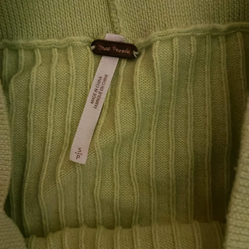 Free People Neon Yellow Green Skyline Midi Skirt
